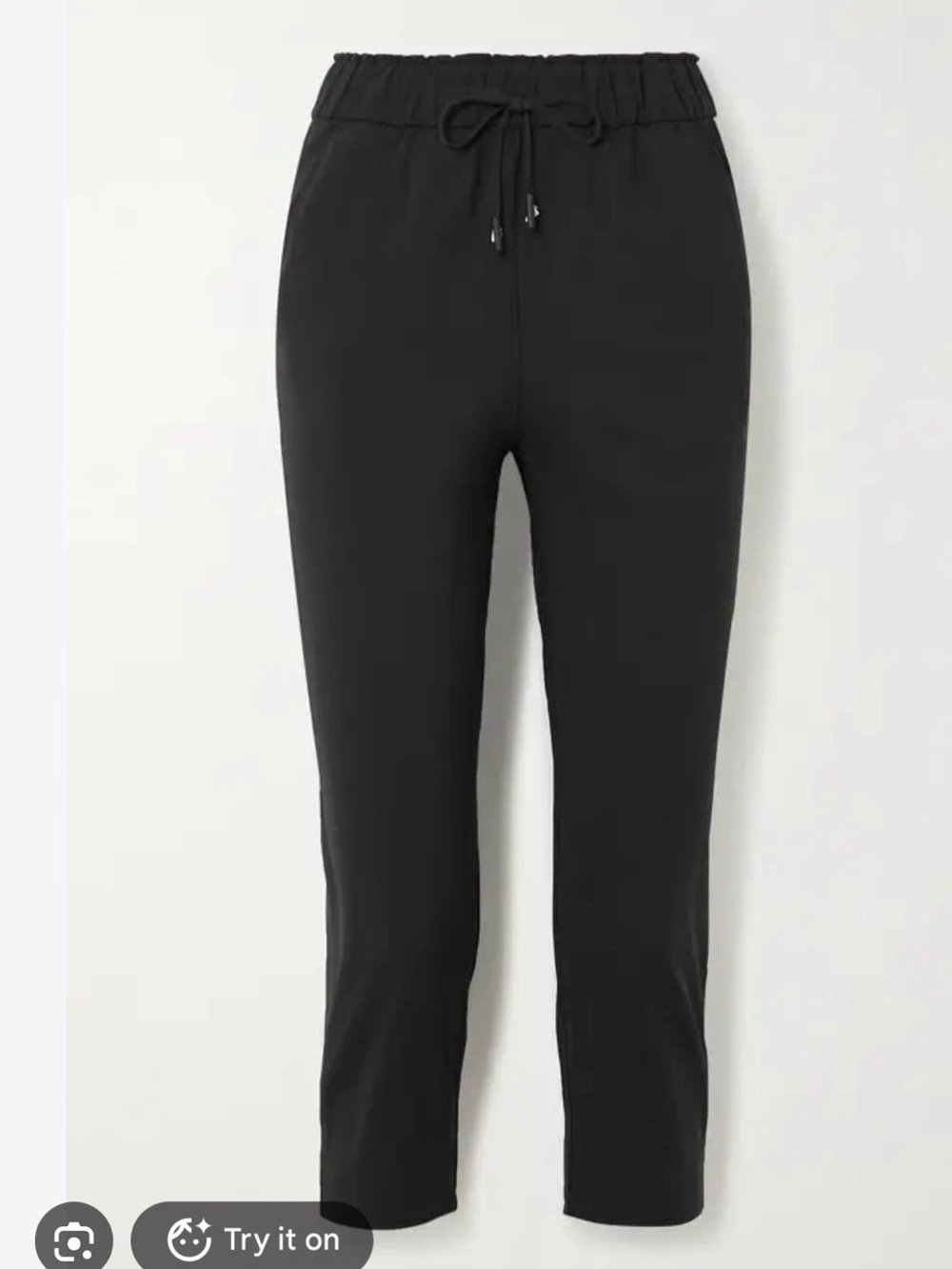 lululemon athletica Black Slim Drawstring Track Pants